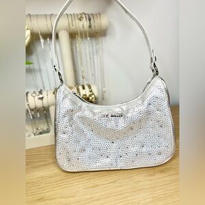 Bedazzled silver Steve Madden shoulder bag